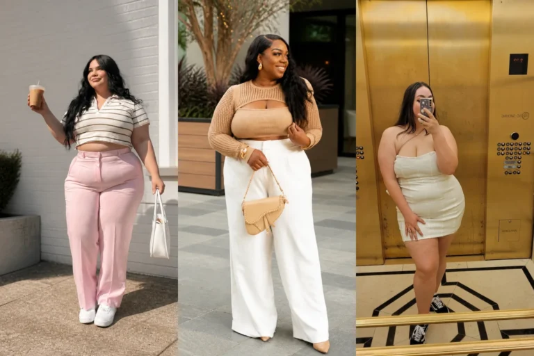 20 Classic Plus Size Aesthetic Outfits for Women Over 40 - Featured