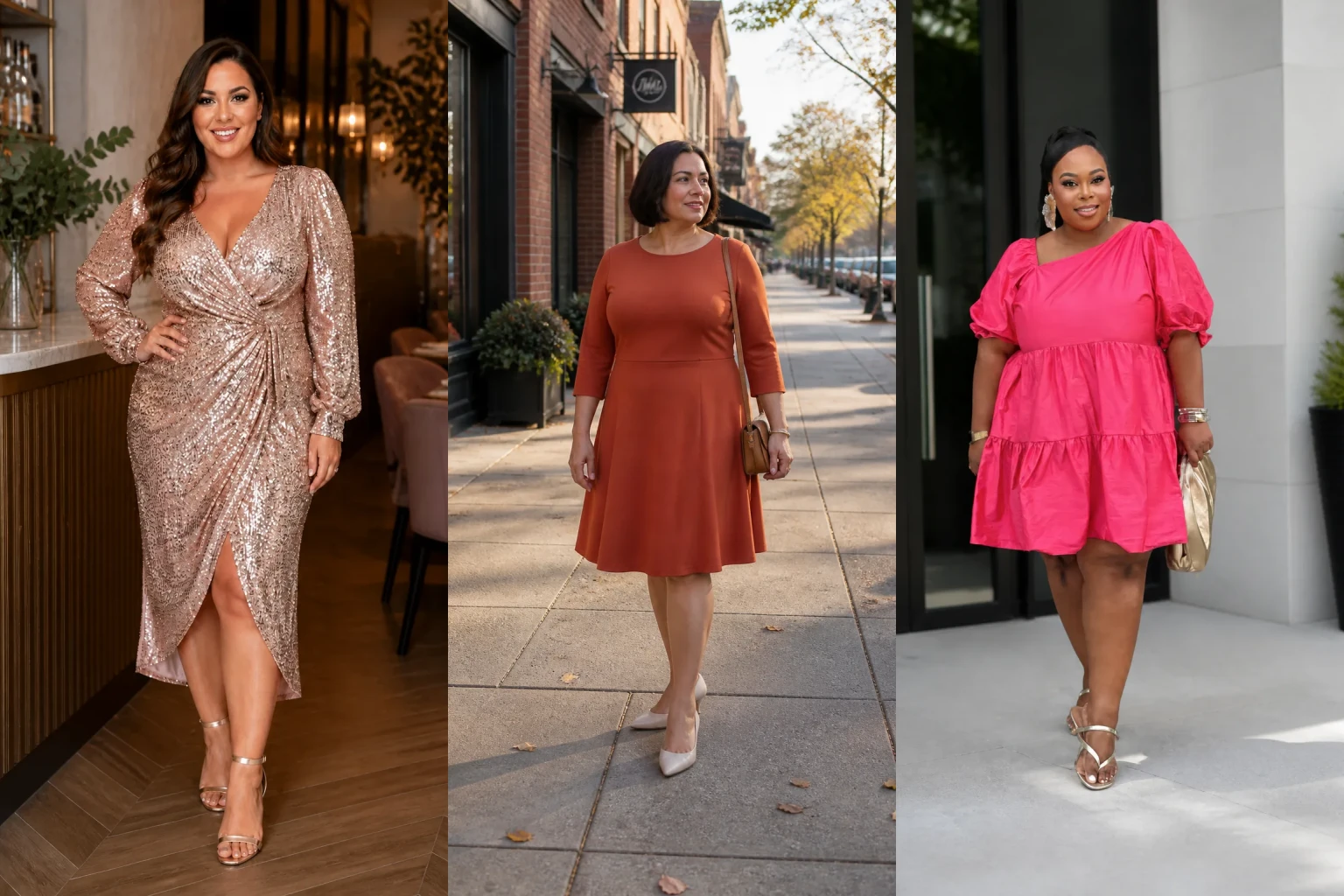 20 Classic Plus Size Birthday Outfits for Women Over 40 - Featured