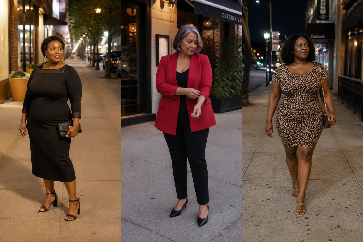 20 Classic Plus Size Club Outfits for Women Over 40 - Featured