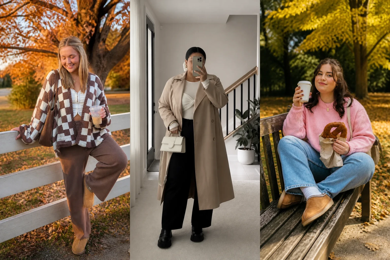 20 Classic Plus Size Fall Outfits for Women Over 40 - Featured
