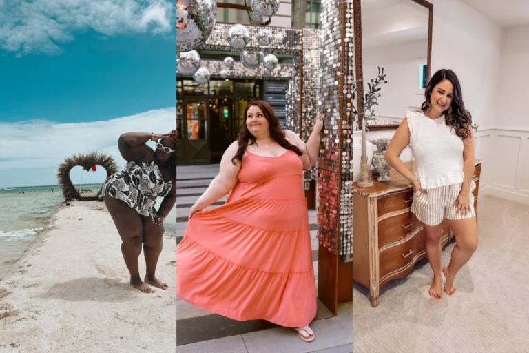 20 Classic Plus Size Vacation Outfits for Women Over 40 - Featured