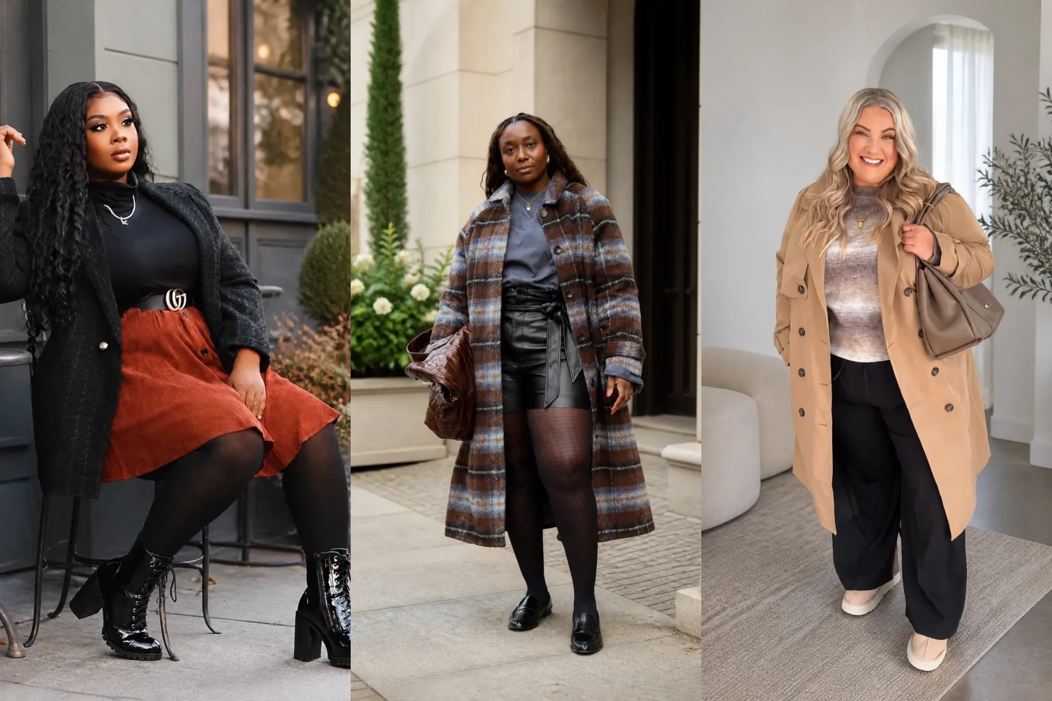 20 Classic Plus Size Winter Outfits for Women Over 40 - Featured