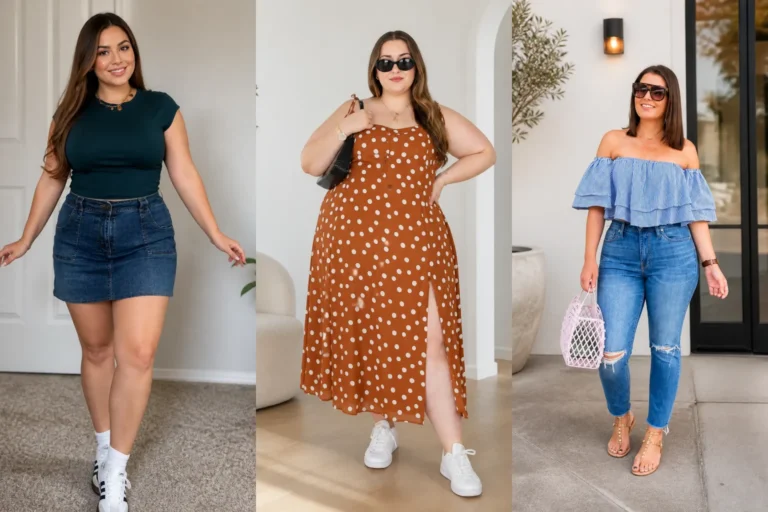 20 Curve-Hugging Plus Size Fall Outfits for Women Over 40 - Featured