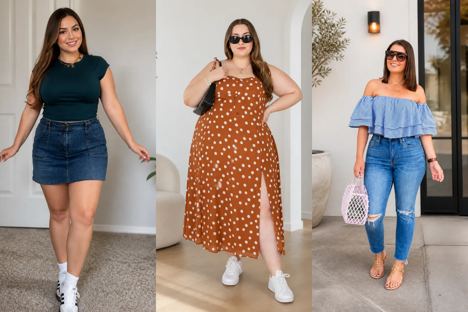 20 Curve-Hugging Plus Size Fall Outfits for Women Over 40 - Featured