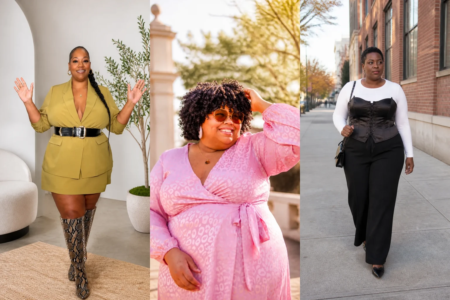 20 Cute Plus Size Outfit Ideas for Women Over 40 - Featured