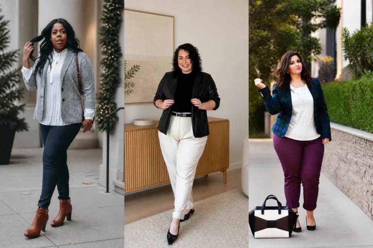20 Easy Plus Size Business Casual Outfits for Women Over 40 - Featured