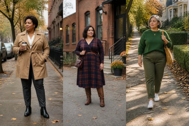 20 Elevated Plus Size Fall Outfits for Women Over 40 - Featured