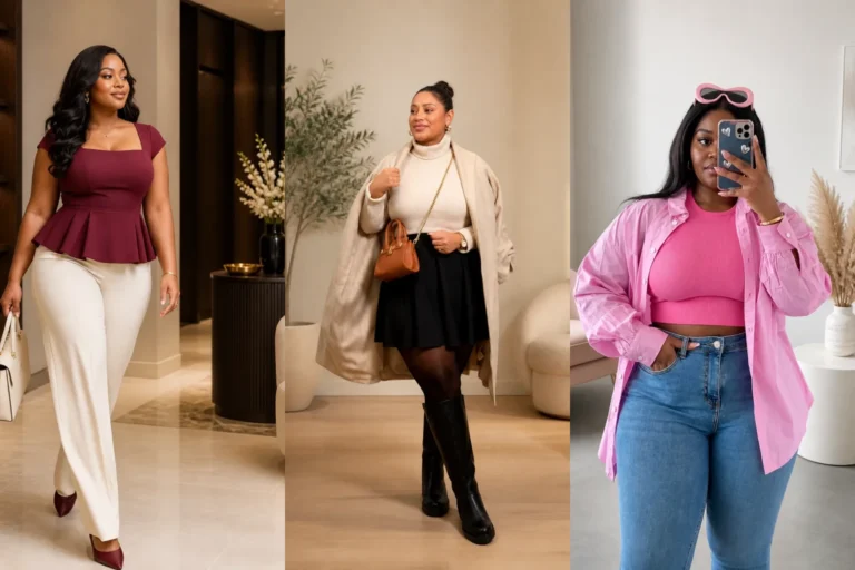 20 Elevated Plus Size Outfit Ideas for Women Over 40 - Featured