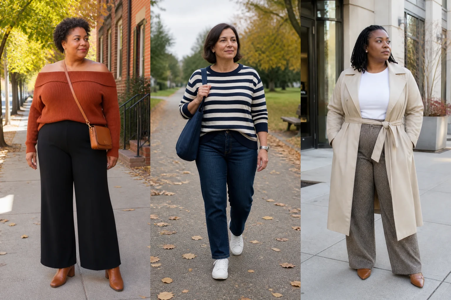 20 Everyday Plus Size Outfit Ideas for Women Over 40 - Featured