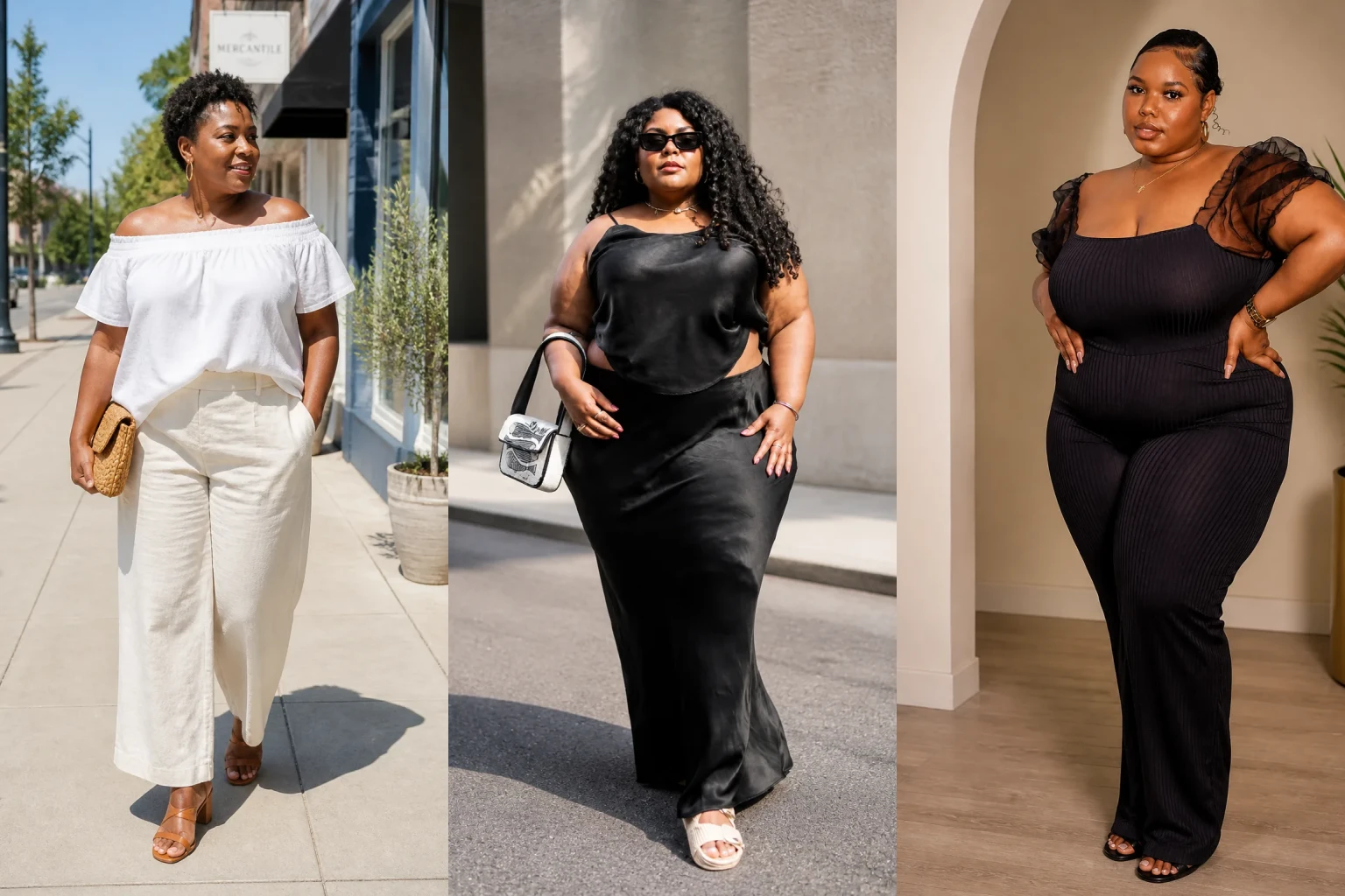 20 Fabulous Plus Size Summer Outfits for Women Over 40 - Featured