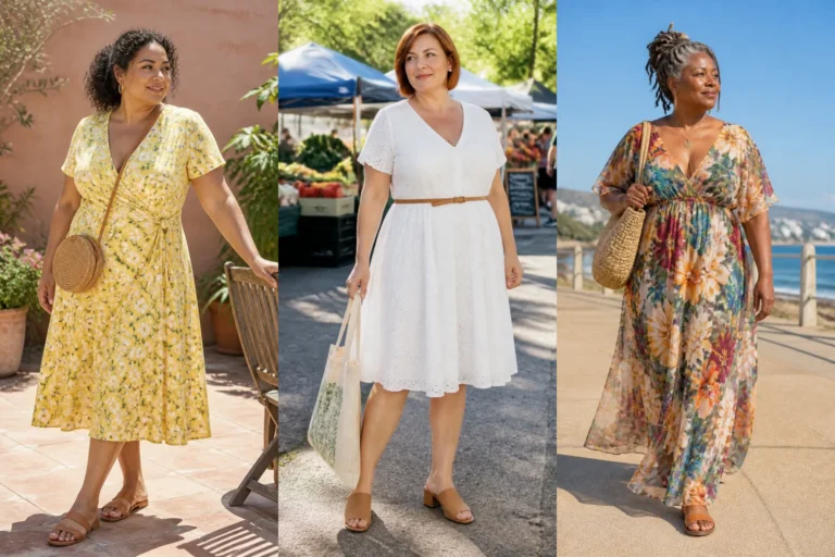 20 Flattering Plus Size Dresses for Women Over 40 - Featured