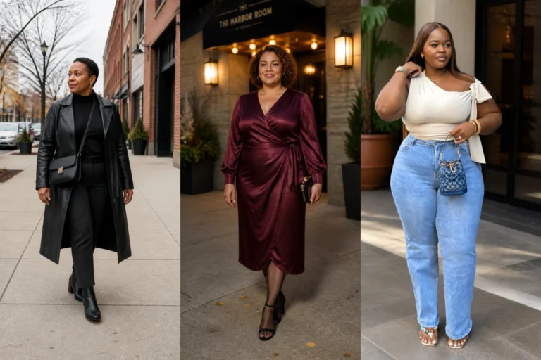 20 Modern Plus Size Baddie Outfits for Women Over 40 - Featured