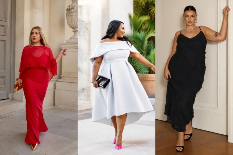 20 Modern Plus Size Formal Outfits for Women Over 40 - Featured