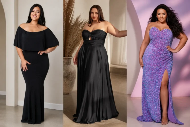 20 Plus Size Formal Event Dresses for Women Over 40 - Featured