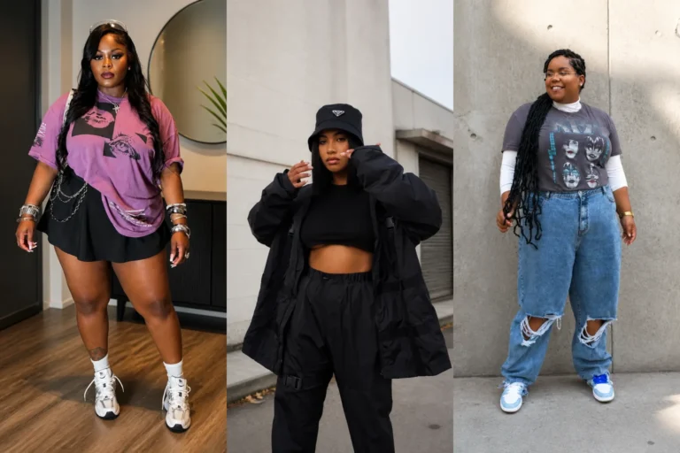 20 Plus Size Streetwear Outfits for Women Over 40 - Featured