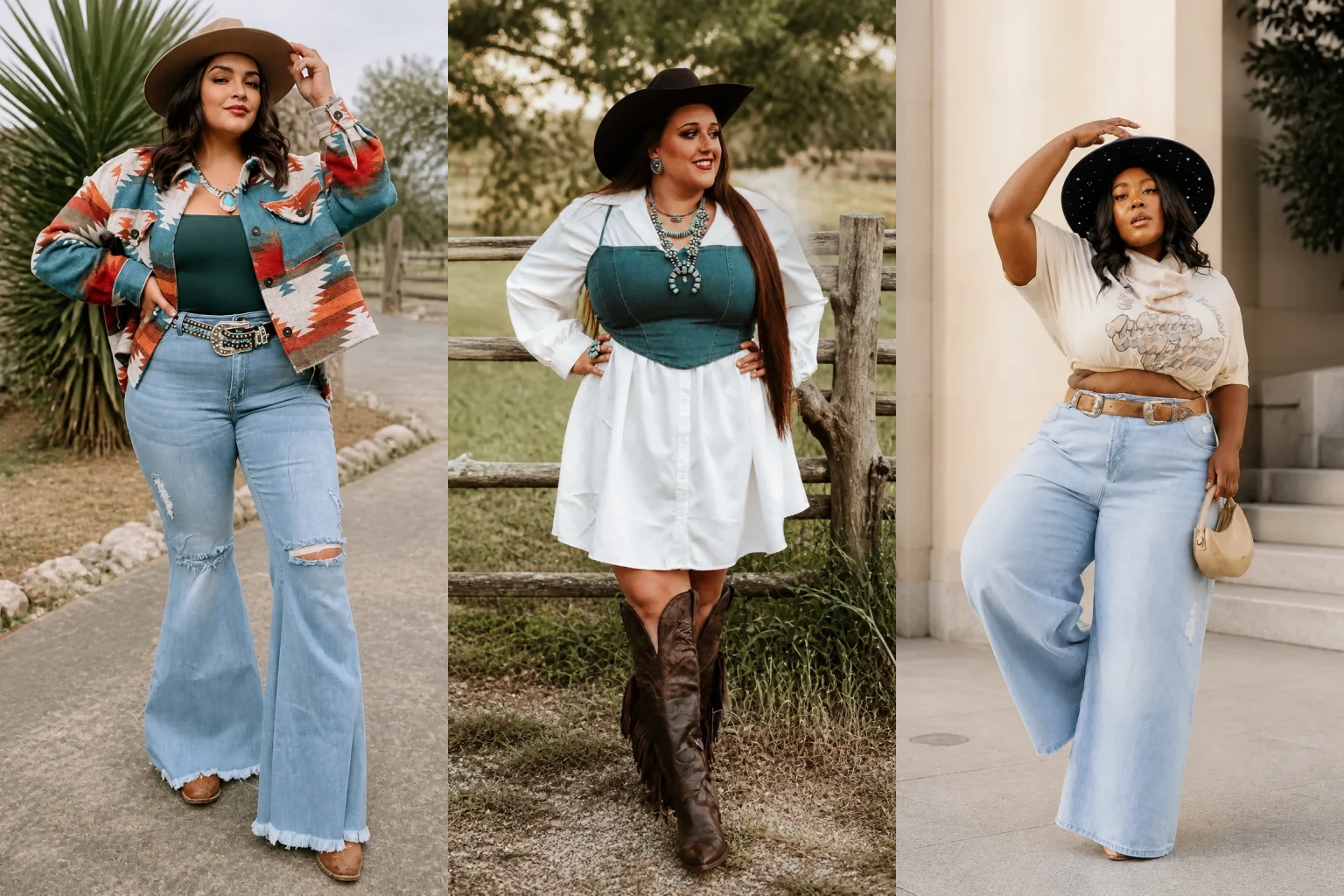 20 Plus Size Western Outfits for Women Over 40 - Featured