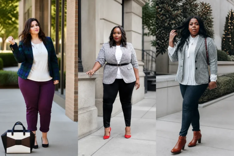 20 Polished Plus Size Business Casual Outfits for Women Over 40 - Featured