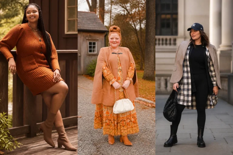 20 Polished Plus Size Fall Outfits for Women Over 40 - Featured