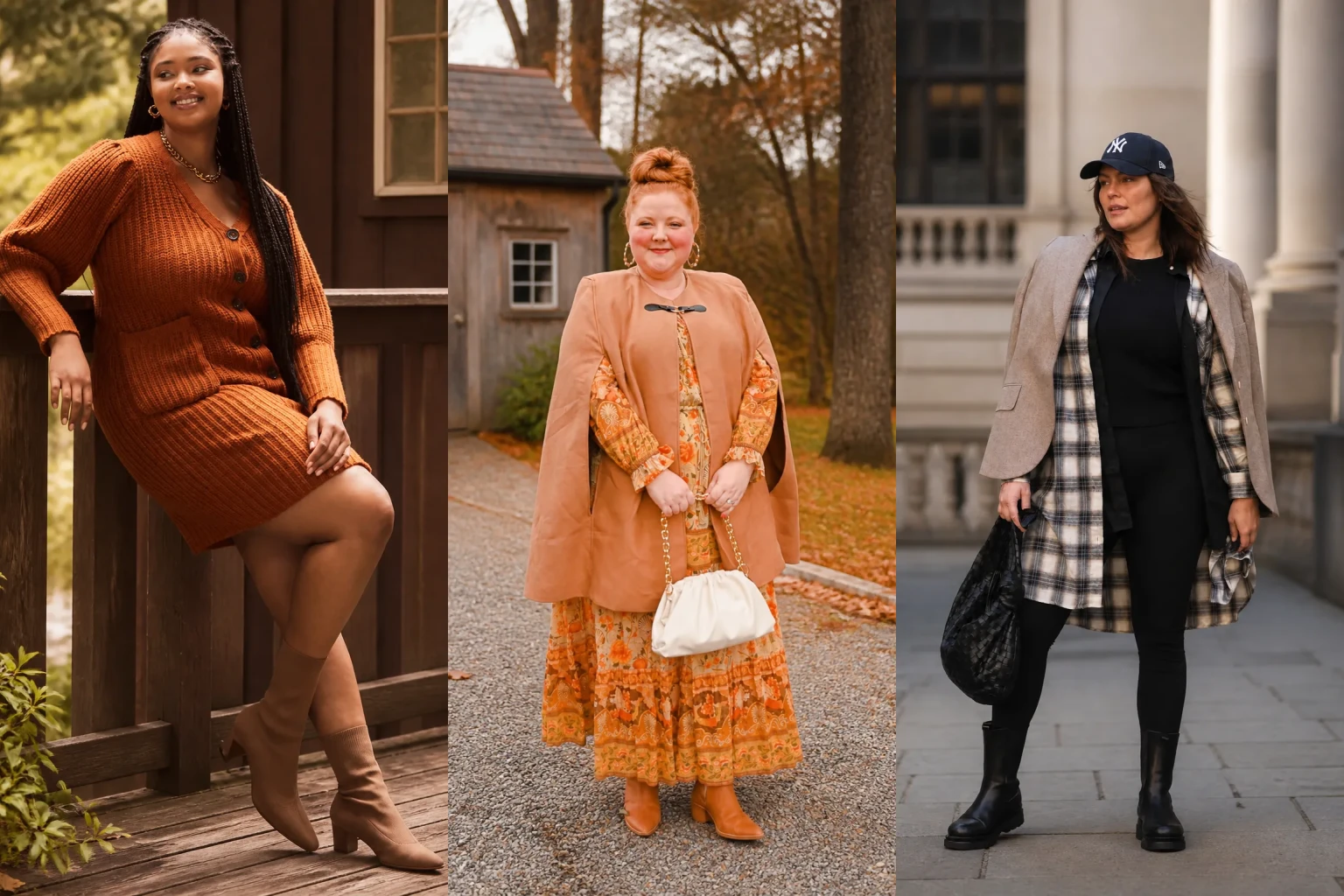 20 Polished Plus Size Fall Outfits for Women Over 40 - Featured