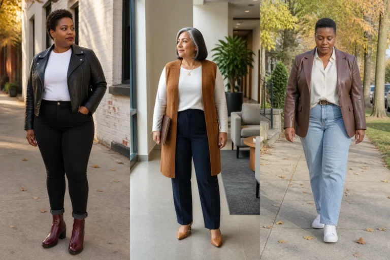 20 Polished Plus Size Outfit Ideas for Women Over 40 - Featured