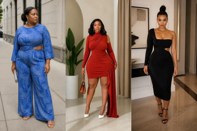 20 Statement Plus Size Club Outfits for Women Over 40 - Featured
