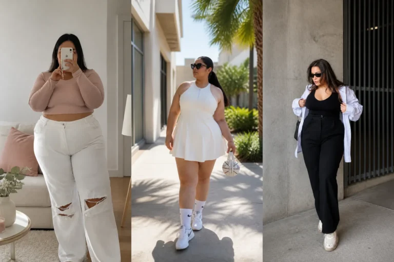20 Stylish Plus Size Holiday Outfits for Women Over 40 - Featured