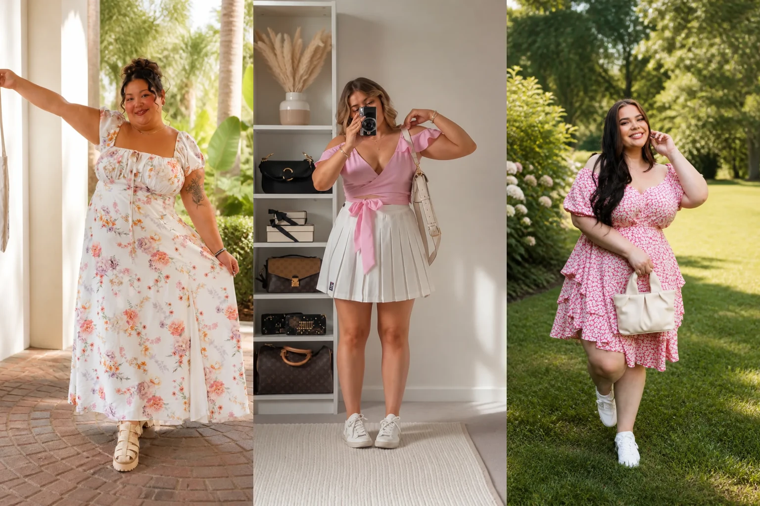 20 Stylish Plus Size Spring Outfits for Women Over 40 - Featured