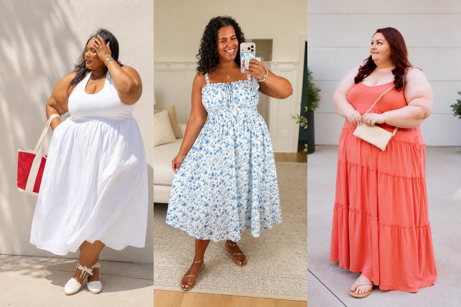 20 Trendy Plus Size Summer Outfits for Women Over 40 - Featured
