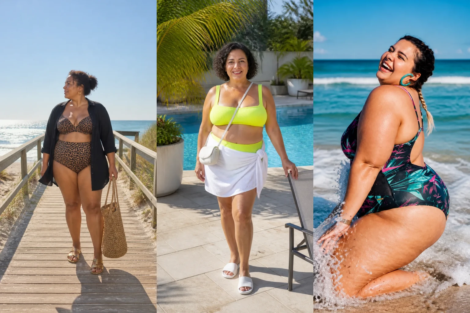 20 Trendy Plus Size Swimwear for Women Over 40 - Featured