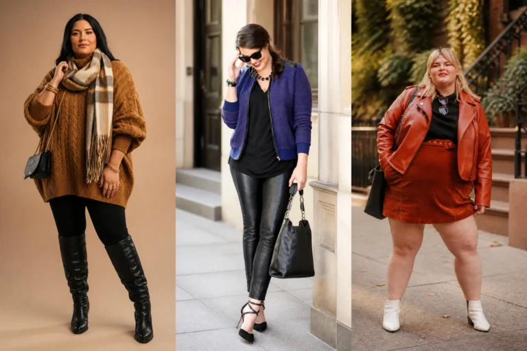 20 Tummy-Friendly Plus Size Fall Outfits for Women Over 40 - Featured
