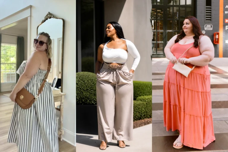 20 Tummy-Friendly Plus Size Summer Outfits for Women Over 40 - Featured