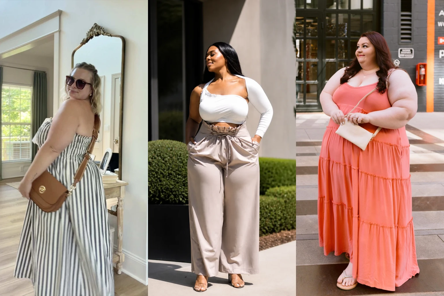 20 Tummy-Friendly Plus Size Summer Outfits for Women Over 40 - Featured