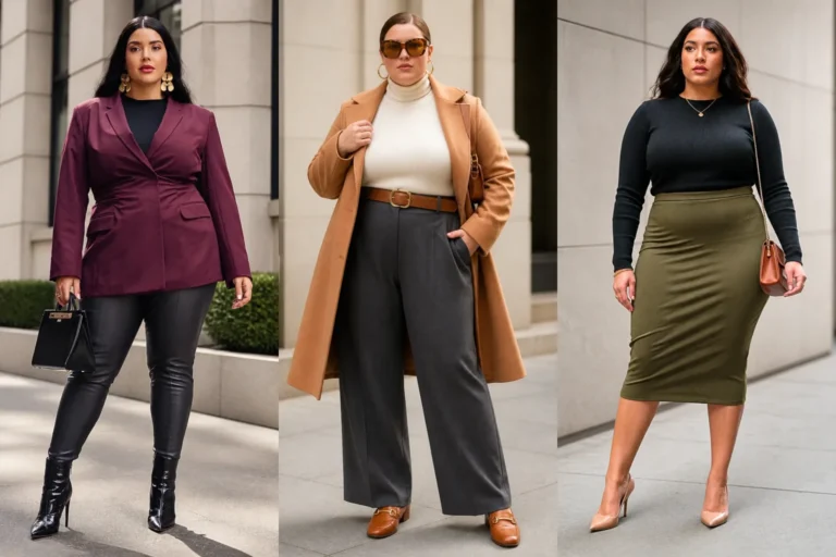 21 New York Fall Outfits for Plus Size Women Over 40 - Featured