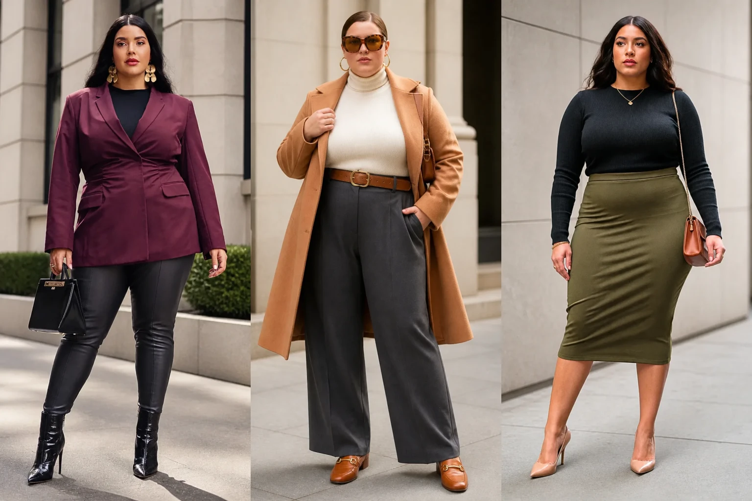 21 New York Fall Outfits for Plus Size Women Over 40 - Featured
