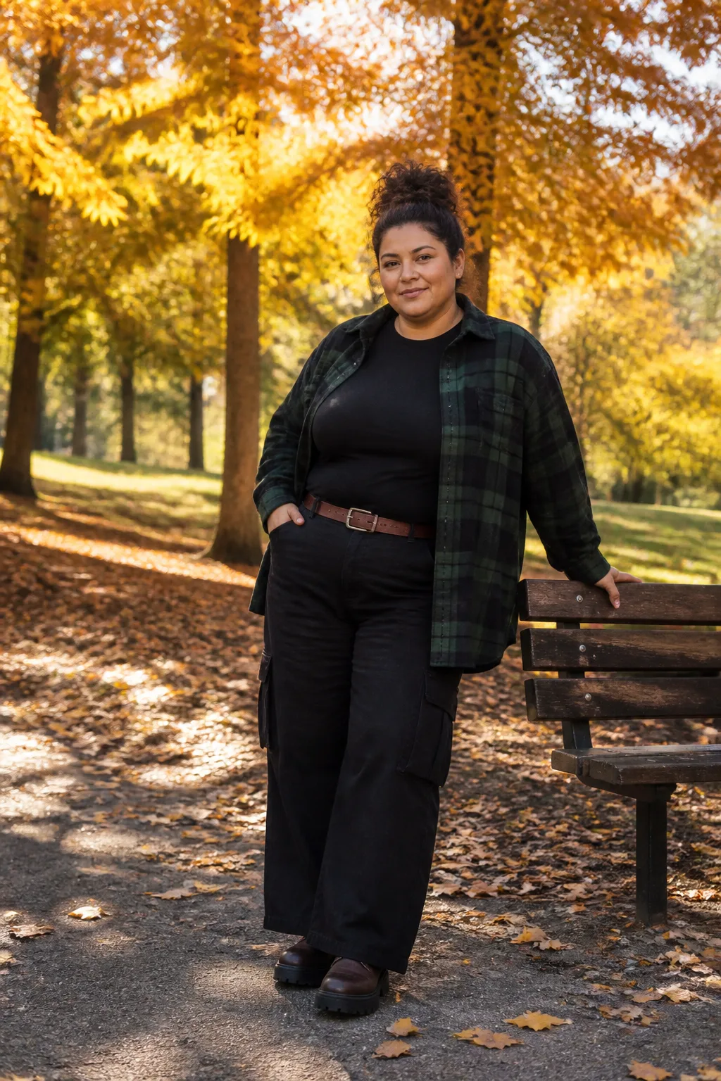 Autumnal Grunge Plus Size Style