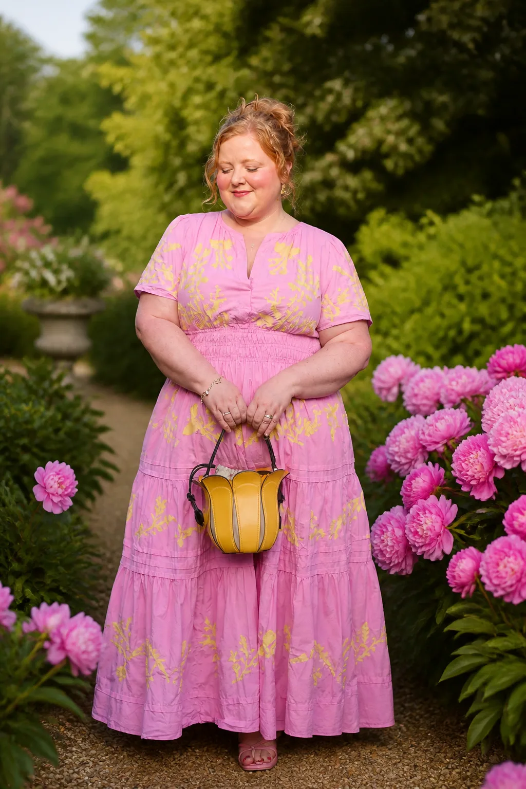 Blooming Pink Floral Maxi Dress