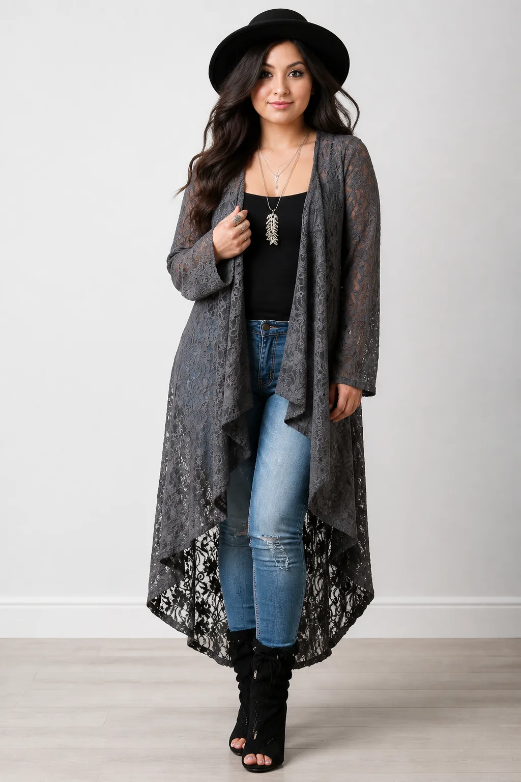 Boho Chic Lace Duster Perfection