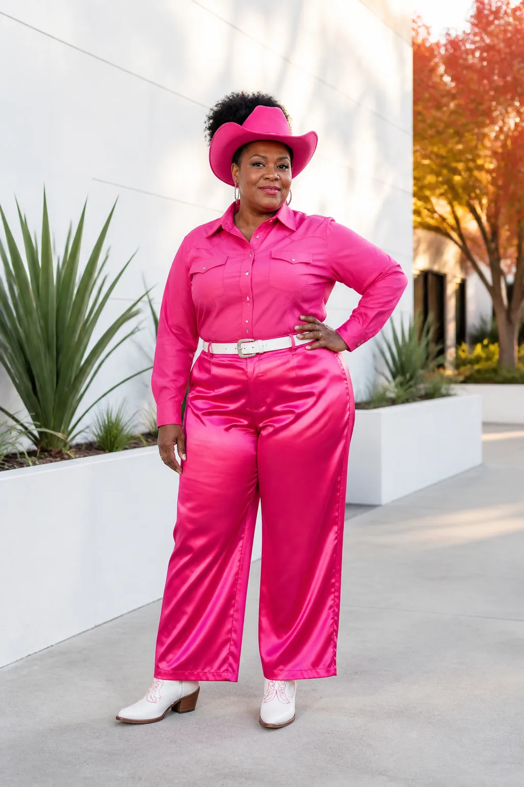 Bold Barbiecore Cowgirl Style