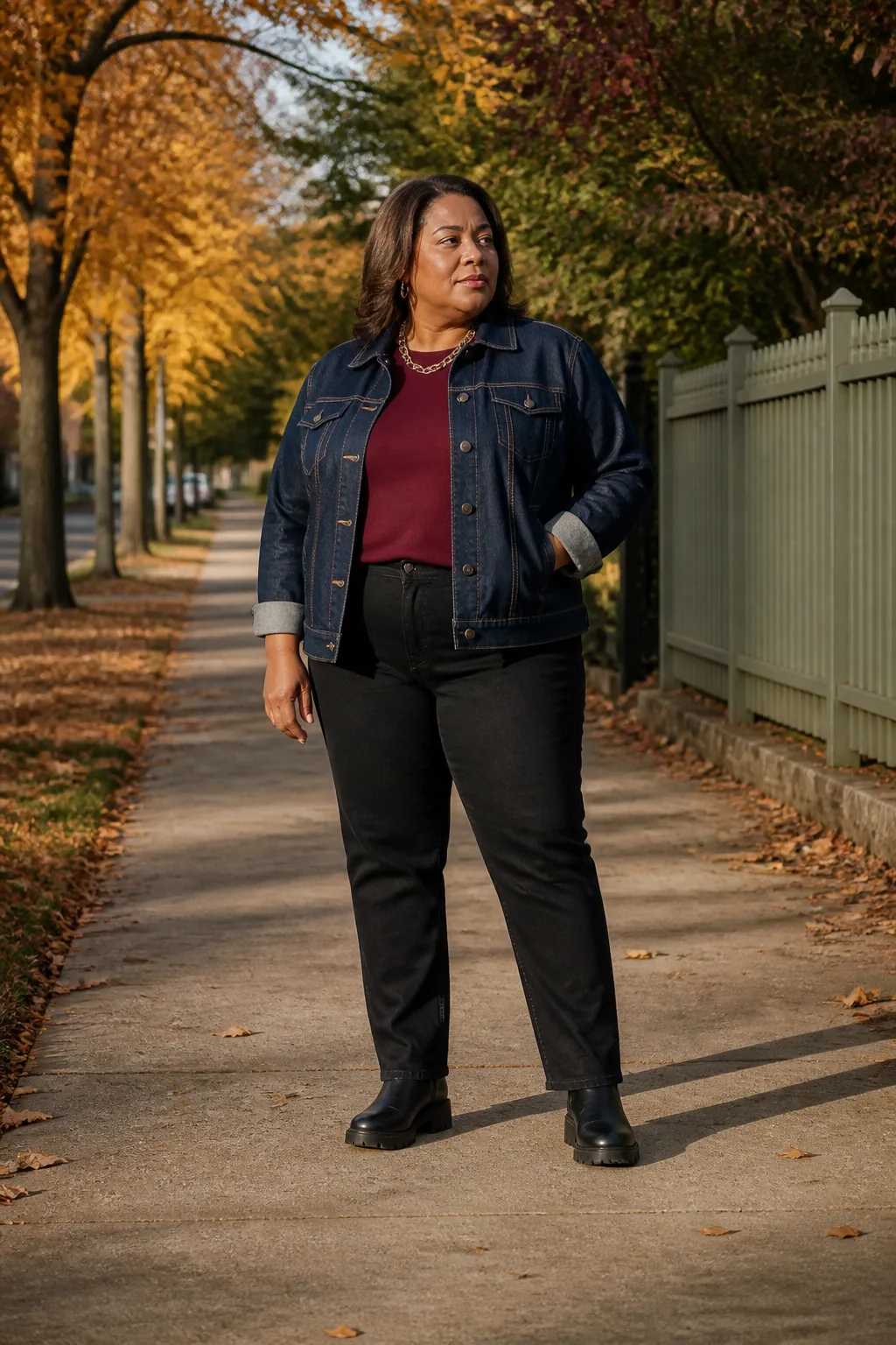 Bold Edgy Denim Look