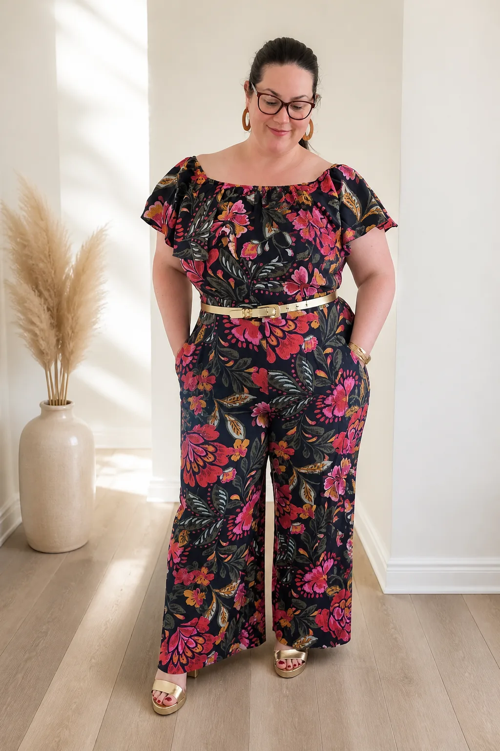 Bold Floral Print Summer Style