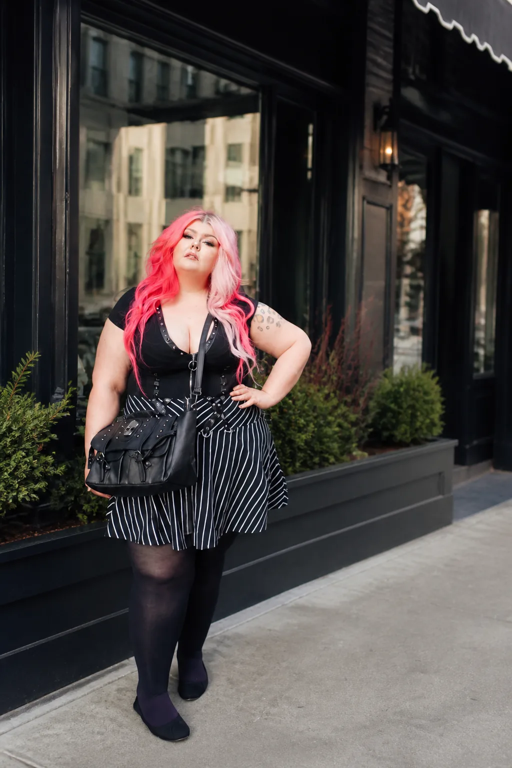 Bold Plus-Size Alternative Streetwear
