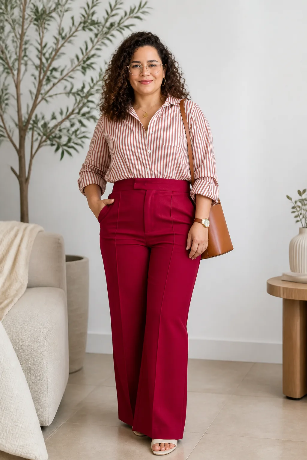Bold Stripes and Vibrant Trousers