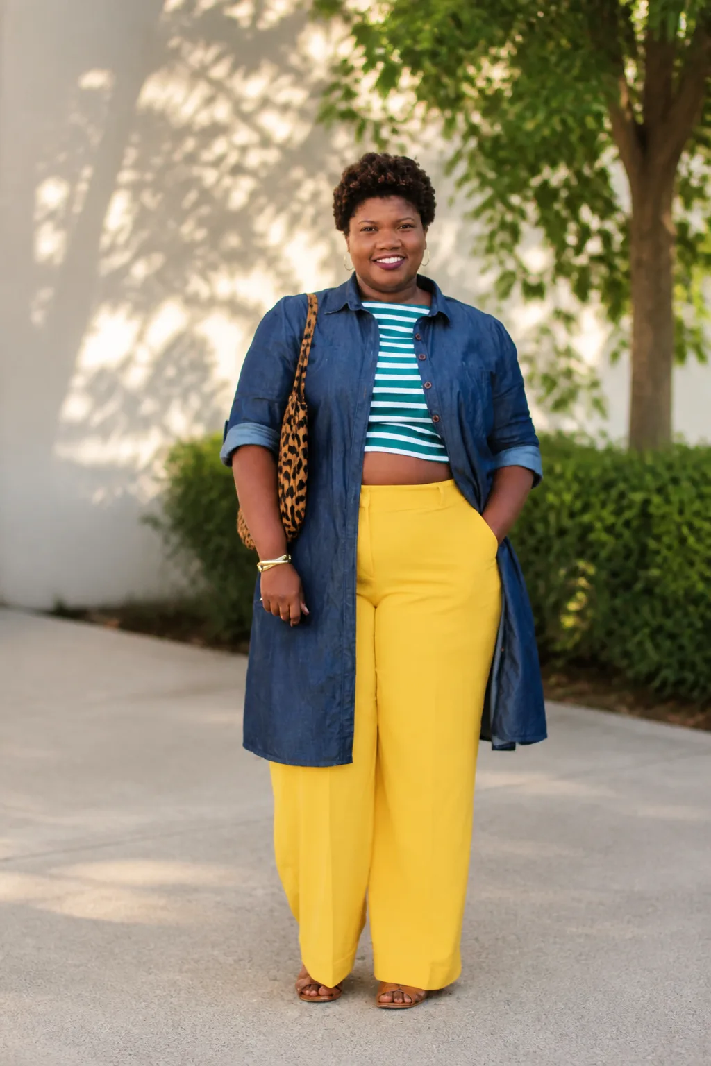Bold Yellow Wide Leg Pants Styling