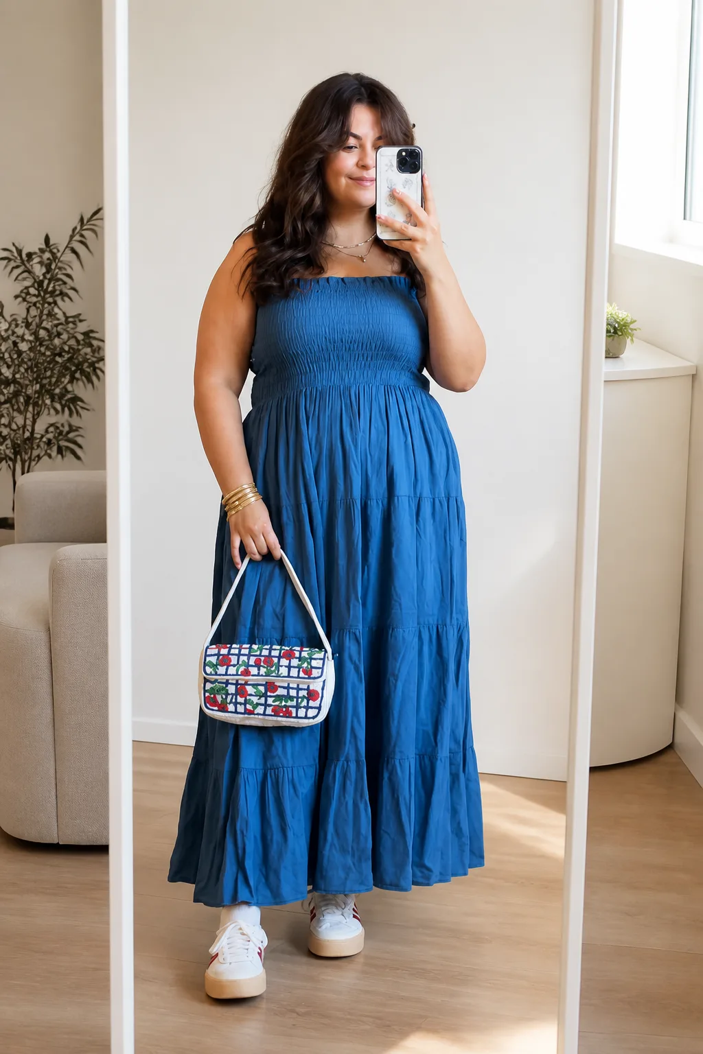 Breezy Blue Maxi Dress Ensemble
