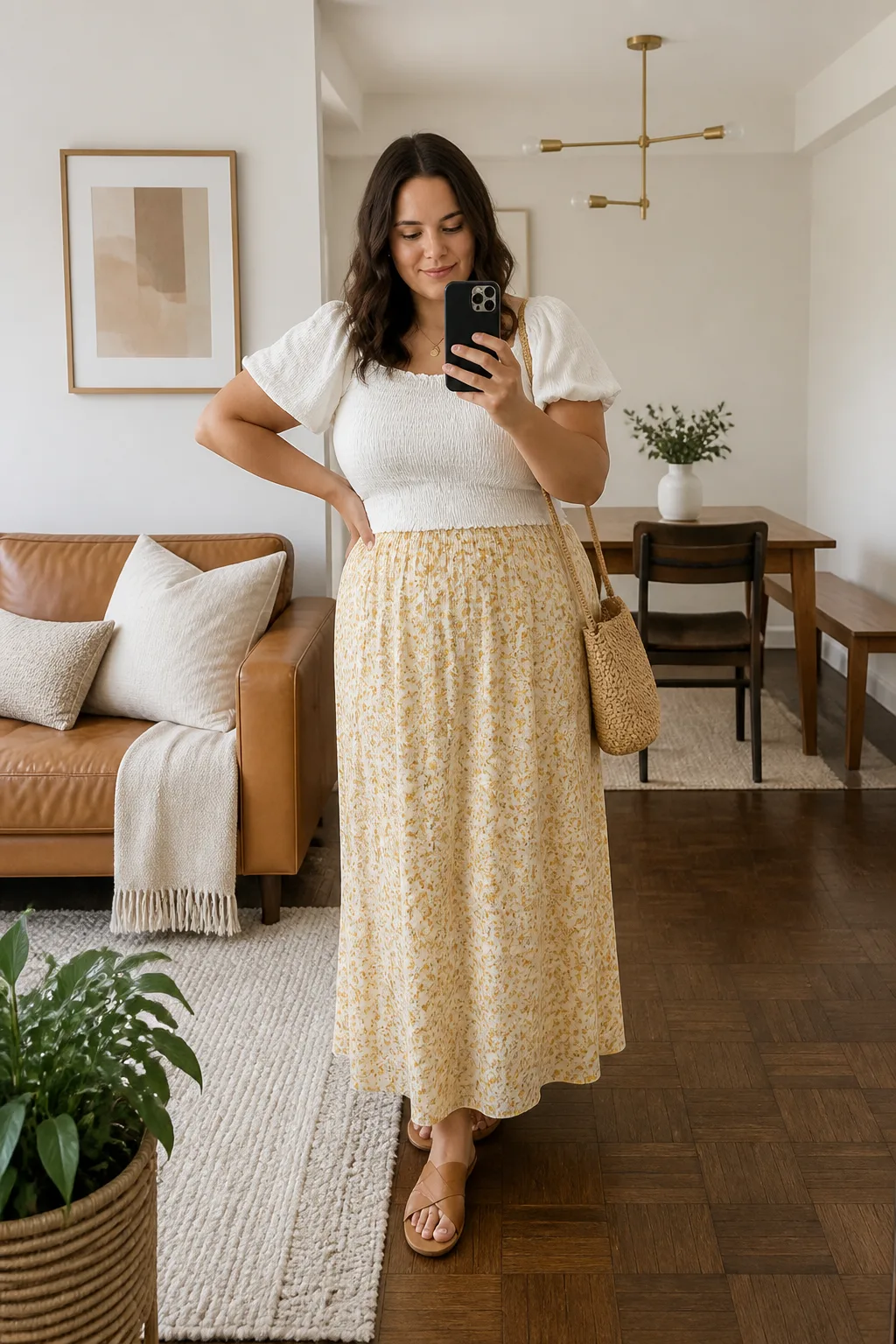 Breezy Floral Maxi Skirt Combo