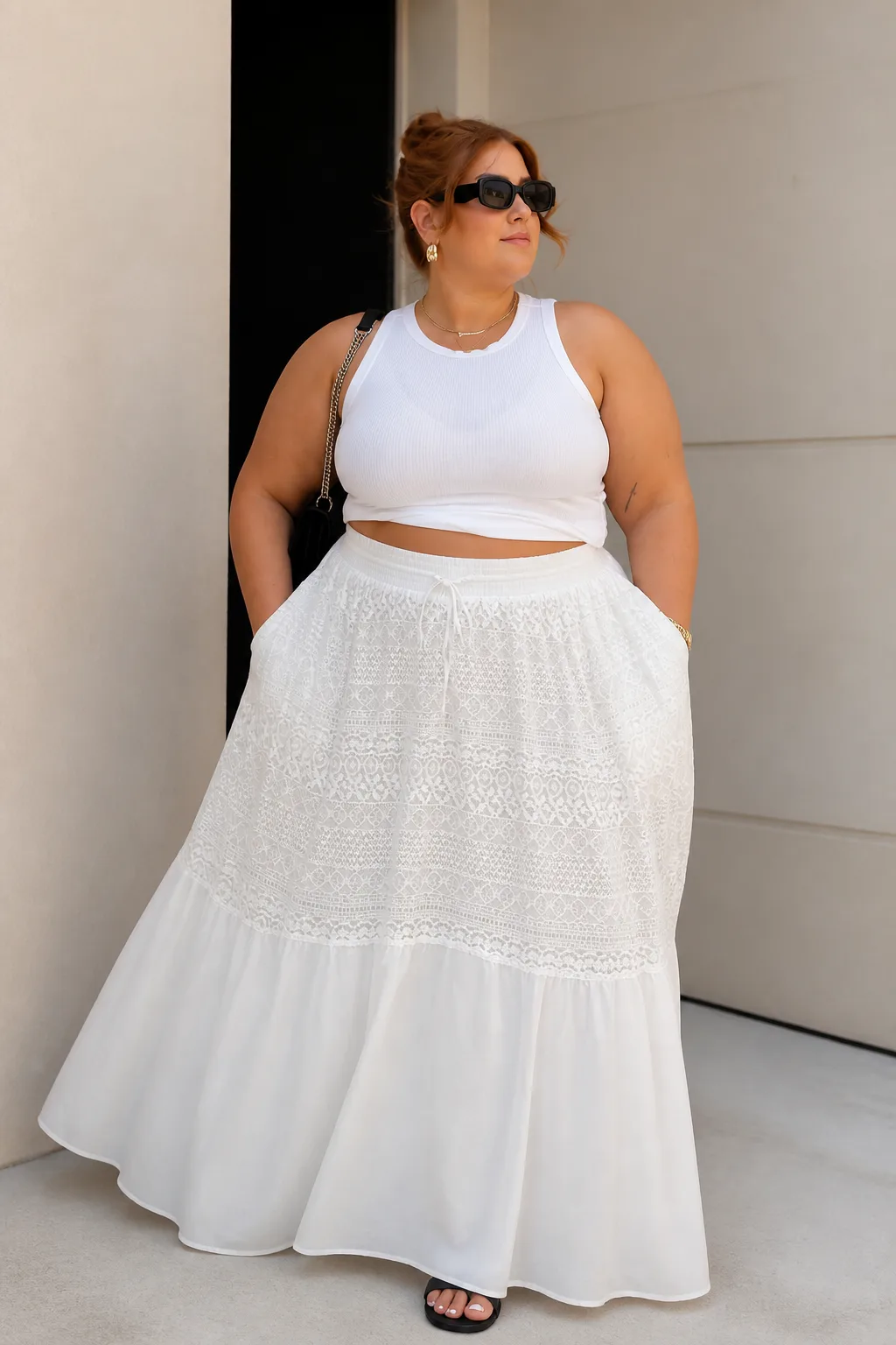 Breezy White Two-Piece Ensemble