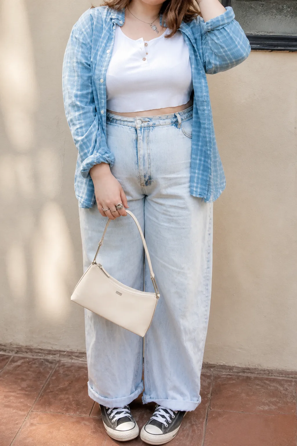 Casual Chic Layered Denim Look