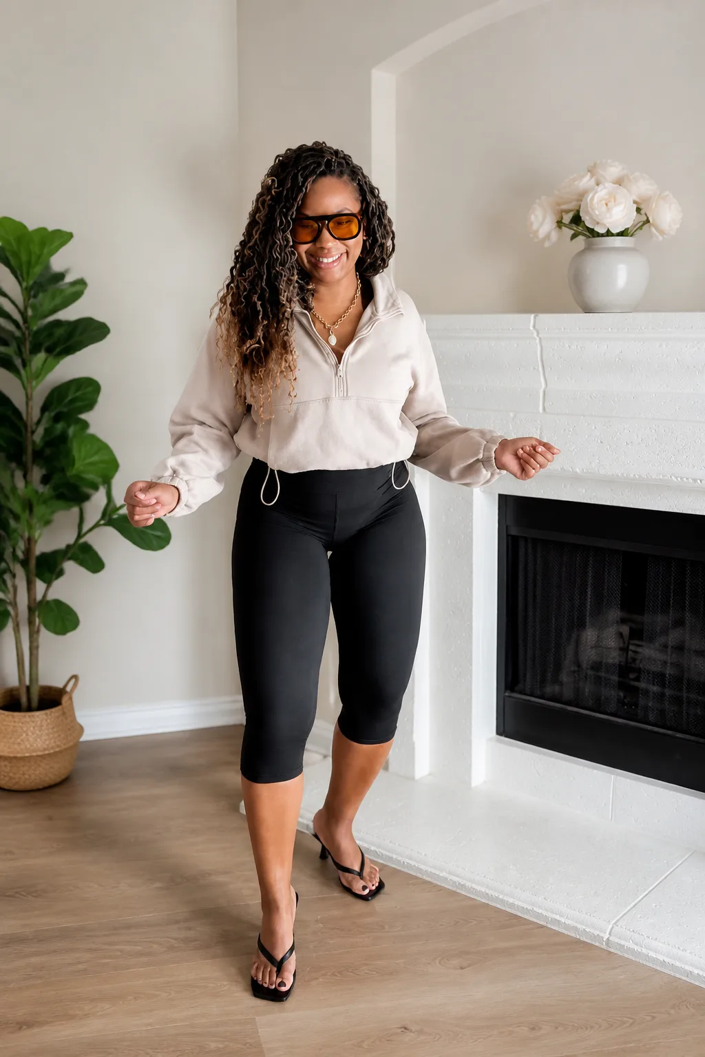 Casual Chic Leggings and Crop Top Set