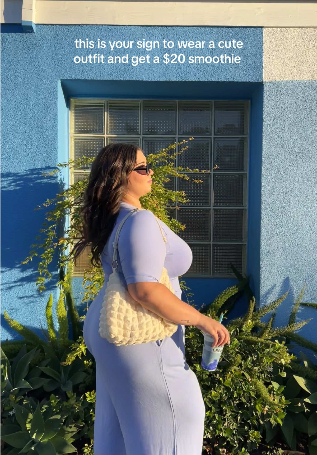Casual Chic Monochrome Blue Set