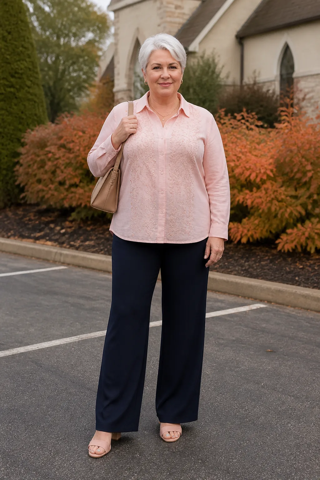 Casual Chic Plus Size Church Outfit